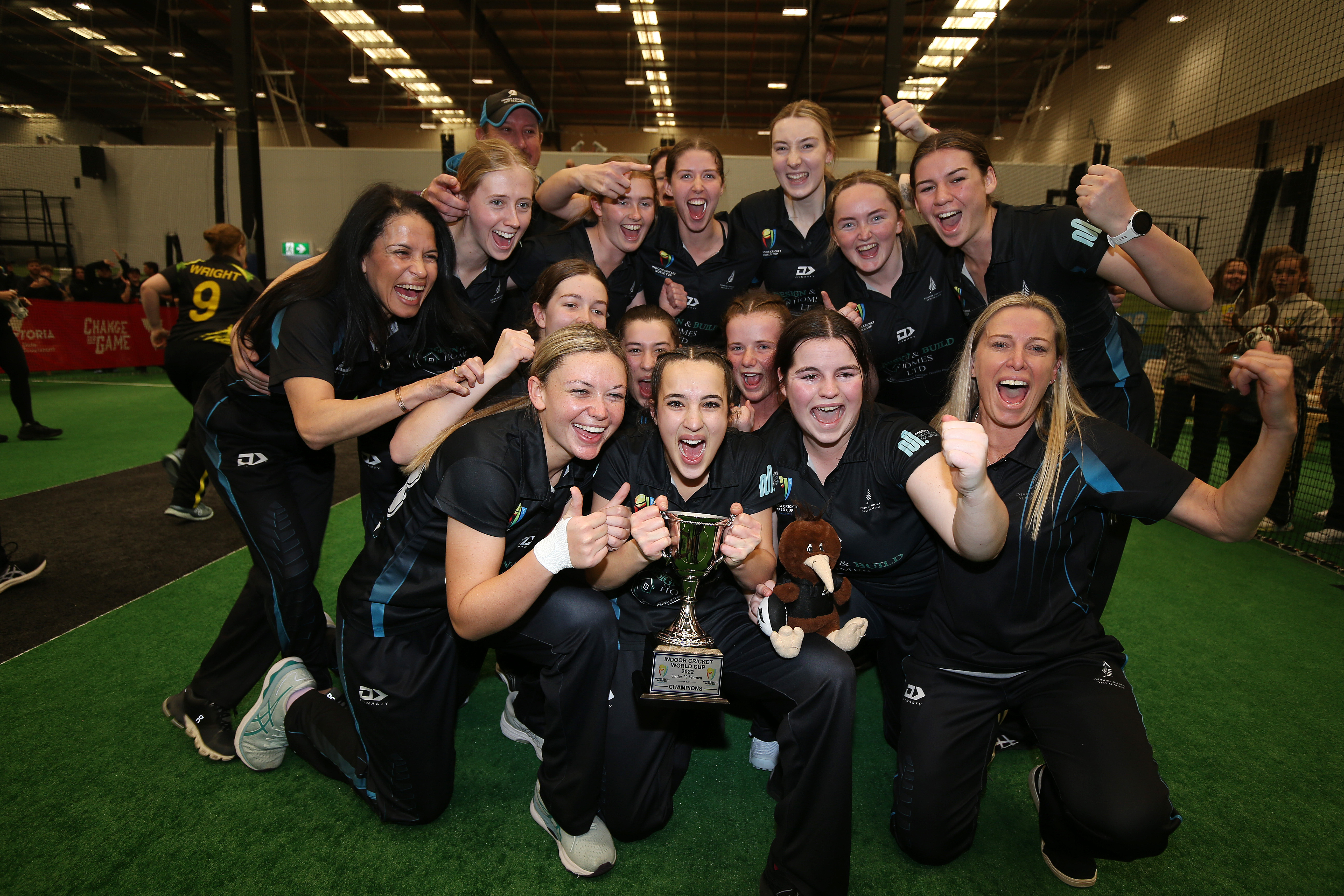   NZ U22 Women celebrate a closely fought victory @GettyImages 